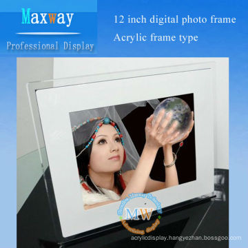 multi functional Acrylic frame digital photo frame 12